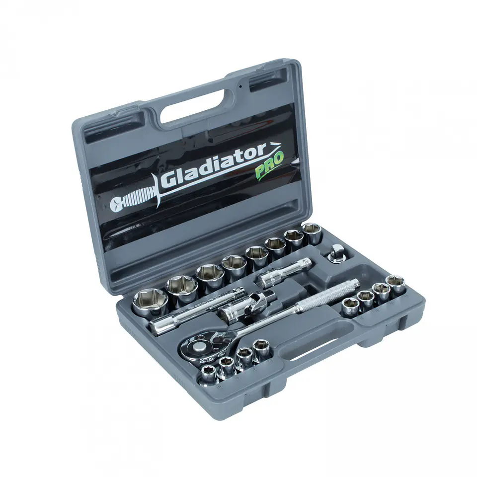 JUEGO DE DADOS GLADIATOR 1/2' 21 PCS JT 821 054688 1