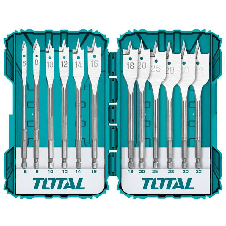 JUEGO BROCAS PALETA TOTAL 12 PZS TACSDL1201 1