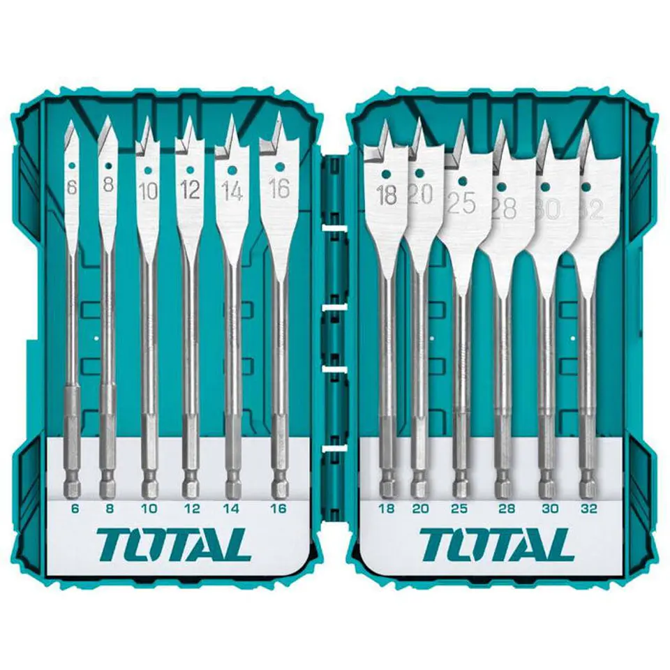 JUEGO BROCAS PALETA TOTAL 12 PZS TACSDL1201 1