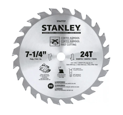 HOJA SIERRA CIRCULAR STANLEY 7.1/4"X 24T STA7737