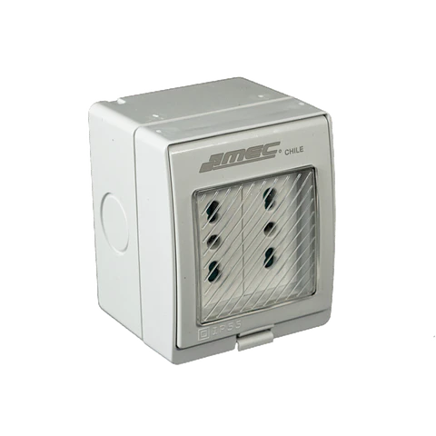 ENCHUFE DOBLE 10/16 A.MEC HIDROBOX IP55 7500HX7782
