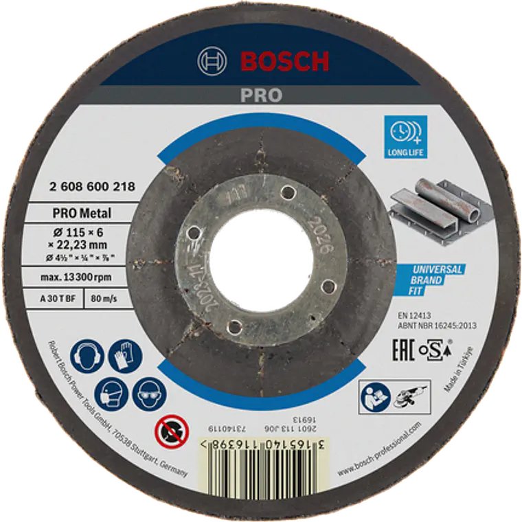 DISCO DESBASTE BOSCH 4.1/2