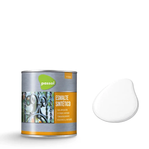 ESMALTE SINTETICO PASSOL BLANCO 1/4 GALON 101315011