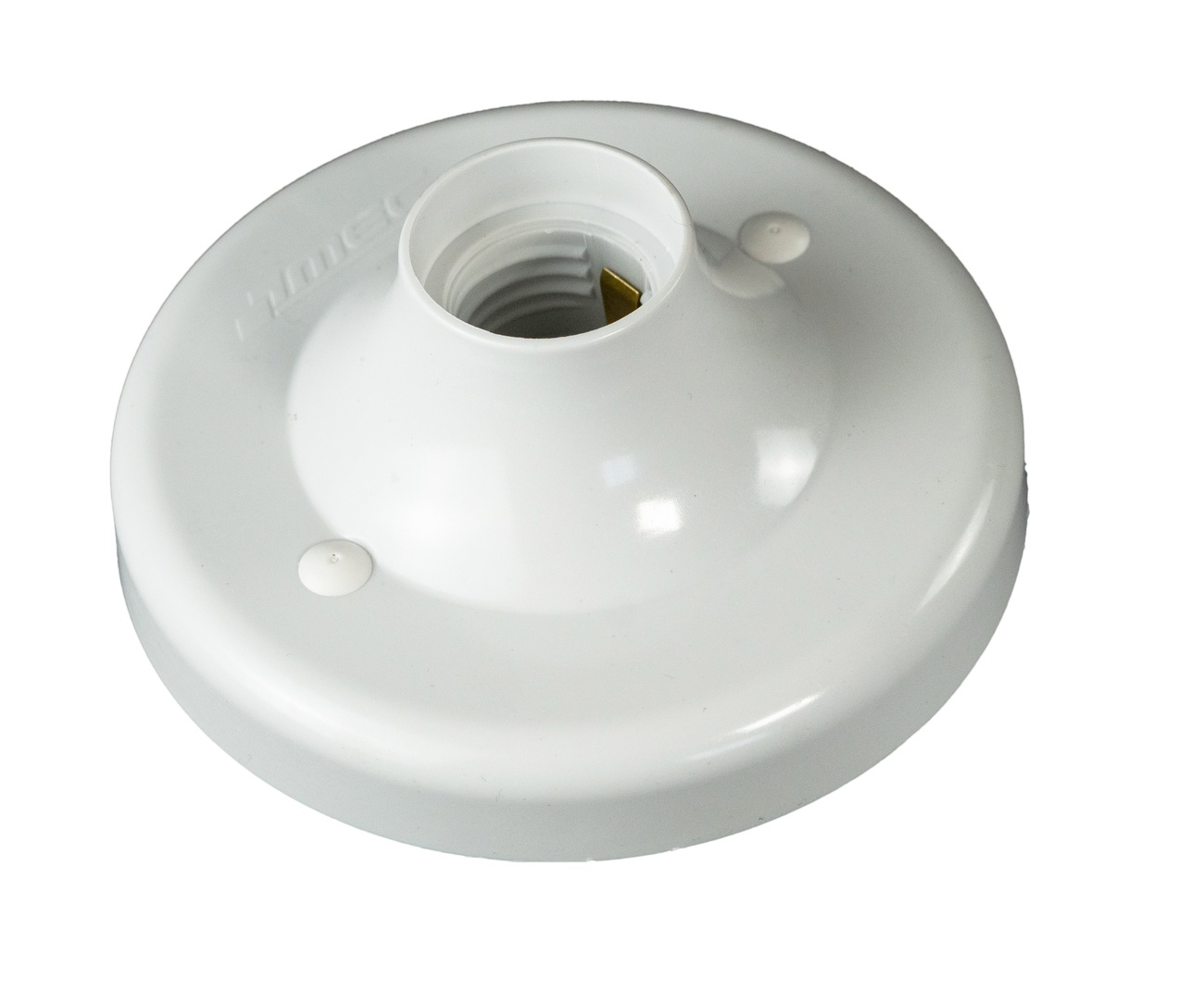 5000PR0396 BASE RECTA PVC MEC BASE ANCHA E-27 BLAN