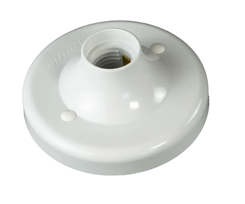 5000PR0396 BASE RECTA PVC MEC BASE ANCHA E-27 BLAN 1