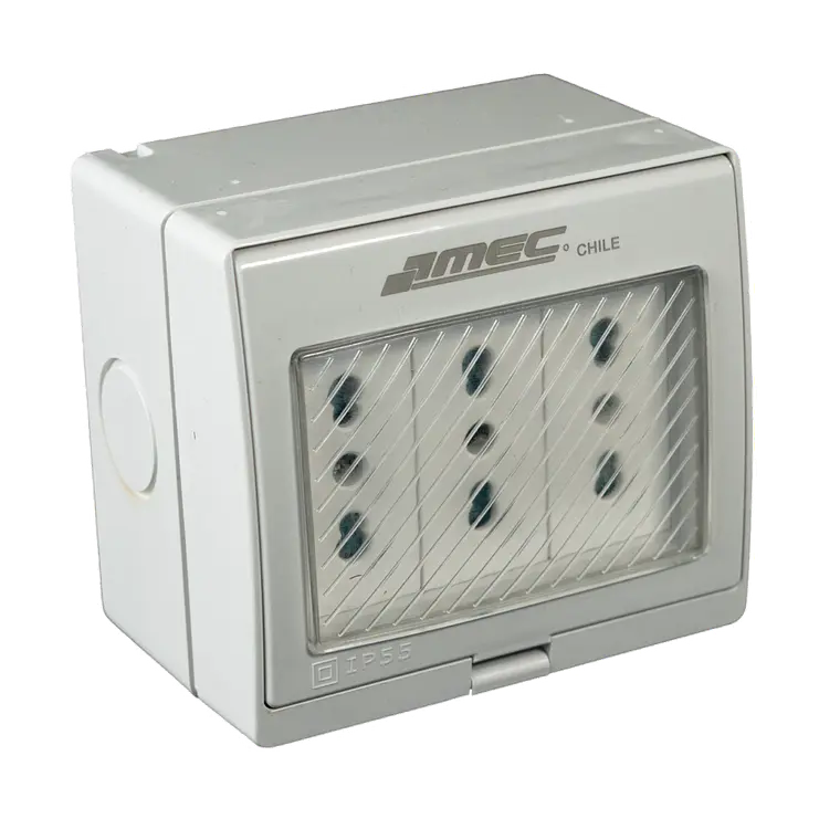 ENCHUFE TRIPLE MEC10/16 A.HIDROBOX IP55 7500HX7783 1