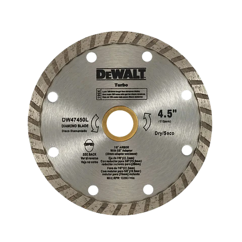 DISCO DIAMANTADO DEWALT 4.1/2" TURBO DW47450L