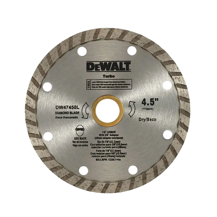DISCO DIAMANTADO DEWALT 4.1/2