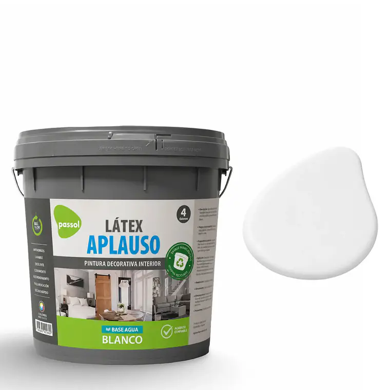 LATEX PASSOL APLAUSO BLANCO TINETA 4 GLN.0403063 1