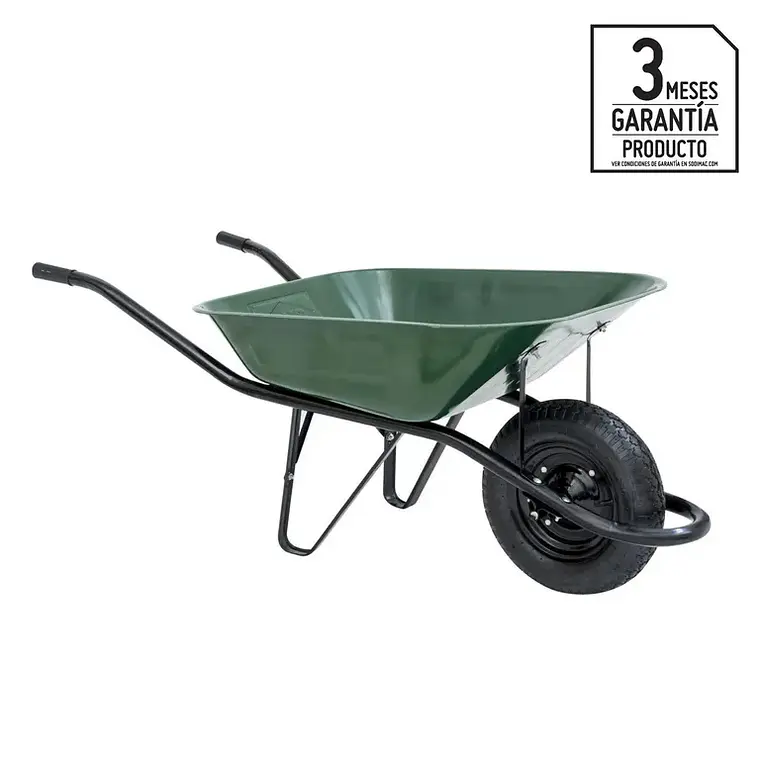 CARRETILLA OKB VERDE JARDIN 60 LT.LIVIANA 1