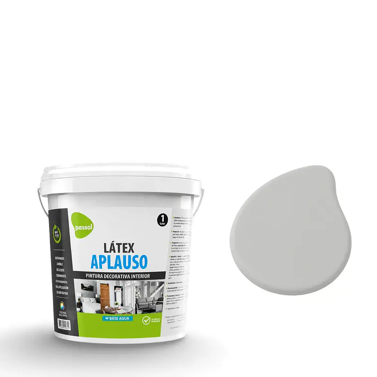 LATEX PASSOL APLAUSO GRIS PERLA 1 GLN. 101413037 1
