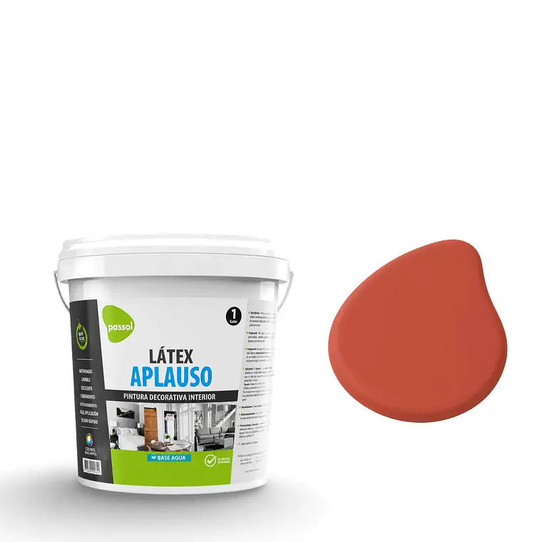 LATEX PASSOL APLAUSO ROJO COLONIAL 1 GLN. 101413034 1