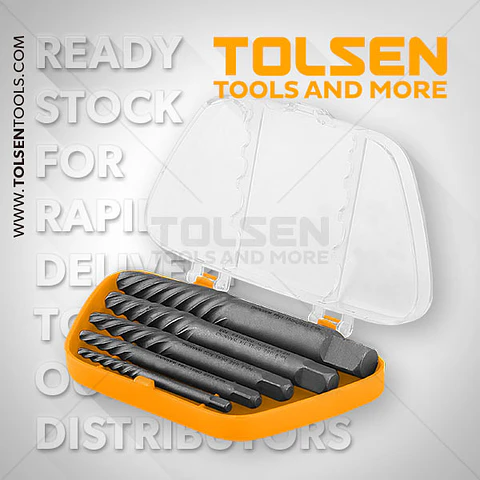 EXTRACTORES DE TORNILLOS 5PCS TOLSEN 33505