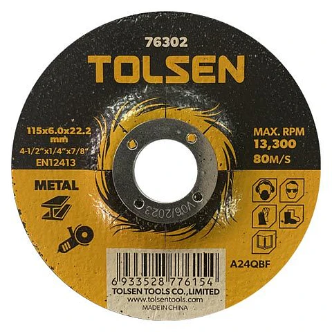 DISCO DESBASTE TOLSEN 4.1/2" 76302