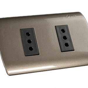 0200TA0522 ENCHUFE MEC EMB.DOBLE 10A.GRAFIT