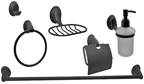 SET ACCESORIOS BAÑO NOTTE TAUMM 6PZ.030701702-T