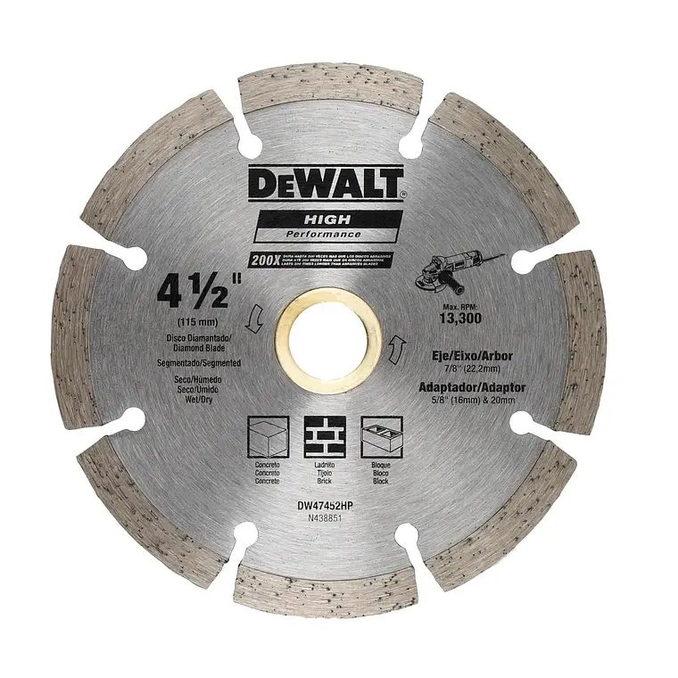 DISCO DIAMANTADO DEWALT 4.1/2