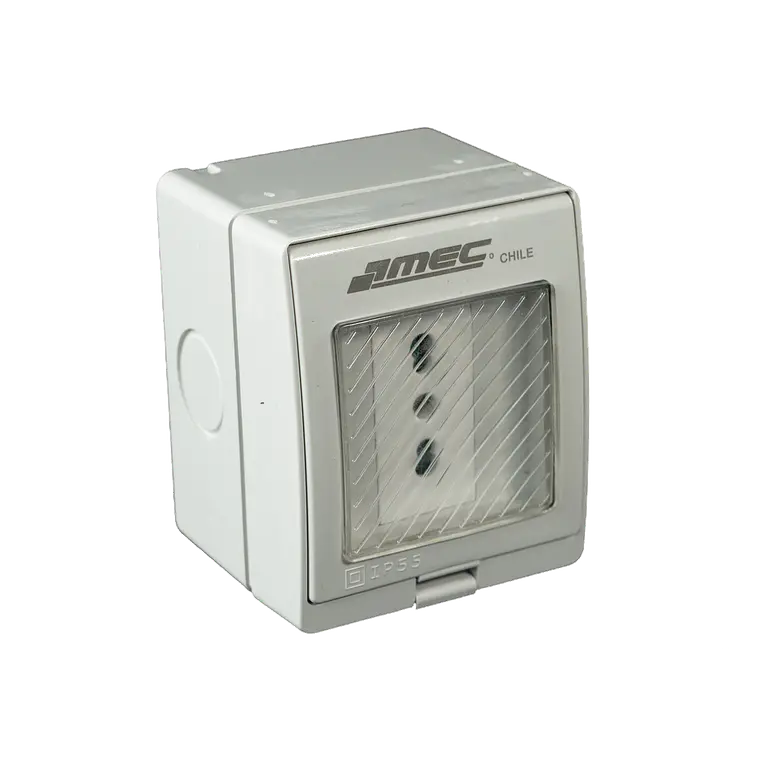 ENCHUFE SIMPLE 10/16 A.MEC HIDROBOX IP55 7500HX7781 1