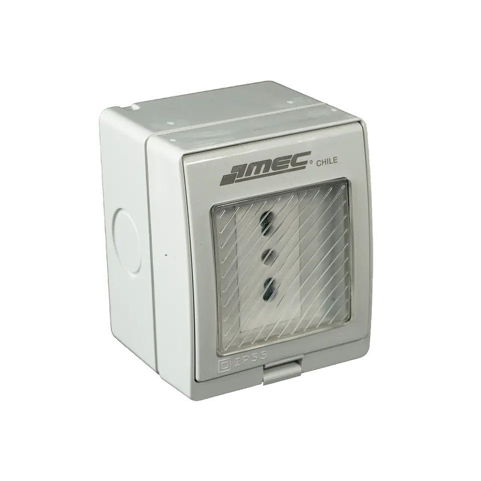 ENCHUFE SIMPLE 10/16 A.MEC HIDROBOX IP55 7500HX7781 1