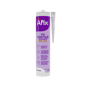 ADH. MONTAJE POLIURETAN AFIX BEIGE 310ML 4099681