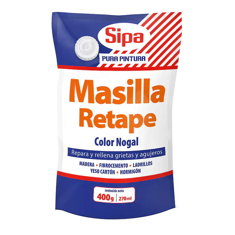 MASILLA RETAPE SIPA COLOR NOGAL 400 G 46352218 1