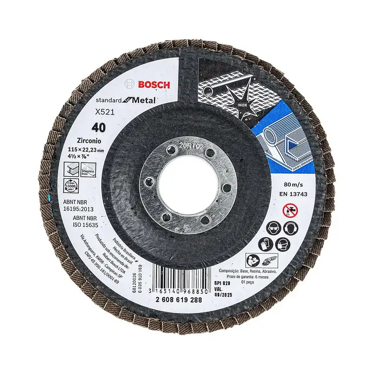DISCO FLAP BOSCH 115MM.G40 CURVO 968850 1