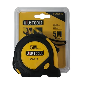 HUINCHA MEDIR UYUSTOOLS 5,0M C/GOMA FLG519/FLG9519