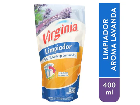 LIMPIADOR PISO FLOT.VIRGINIA LAVANDA 400ML 1003192