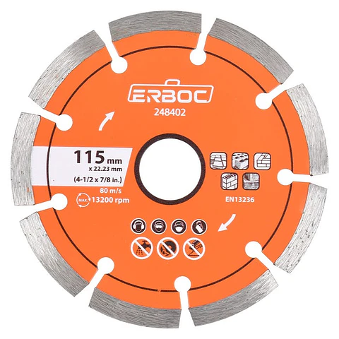 DISCO DIAMANTADO SEGMENTADO ERBOC 4.1/2 248402