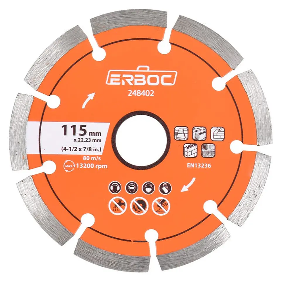 DISCO DIAMANTADO SEGMENTADO ERBOC 4.1/2 248402 1