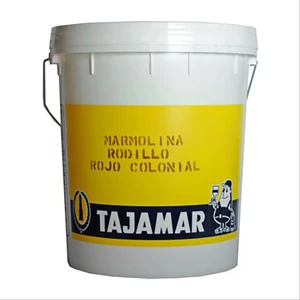 MARMOLINA TAJAMAR R-1 ROJO COLONIAL BALDE 25 KG.