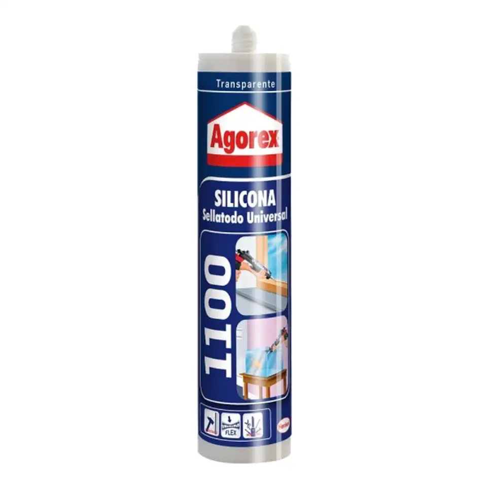 AGOREX SILICONA 1100 TRANSP.SELLAT.300 ML.1435244 1