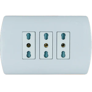 0200TA0510 ENCHUFE MEC EMB.TRIPLE 10/16 A.BLANCO