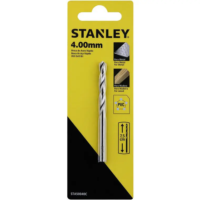 BROCA METAL STANLEY 4 MM.STA50040C 1