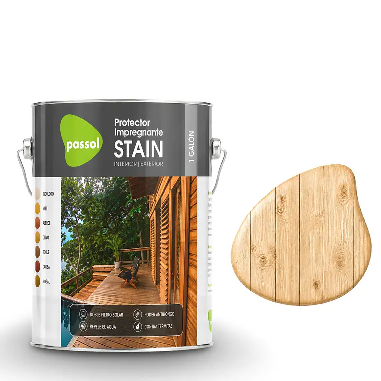 IMPREGNANTE STAIN PASSOL INCOLORO 1 GLN.0440022 1