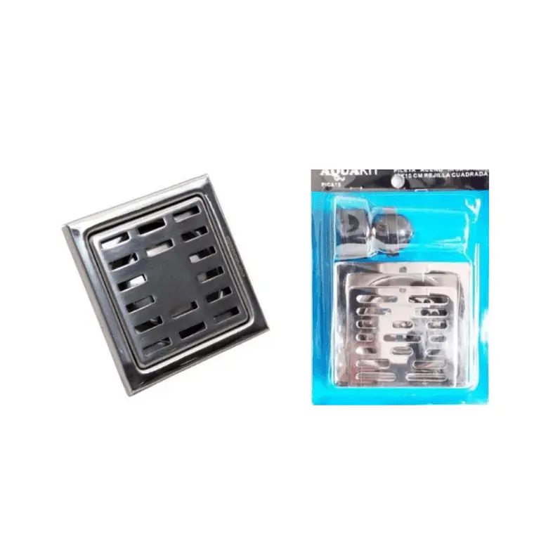 PILETA AQUAKIT ACERO INOX. 10X10CM REJ.CUD. PICA10 1