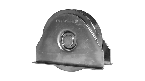 RUEDA PORTON C/PLACA 100MM.(4") DUCASSE 10100114002