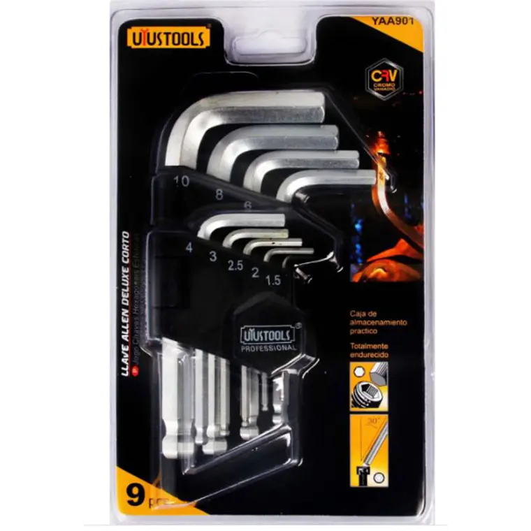 LLAVE ALLEN UYUSTOOLS 9 PZAS. YAA901 1