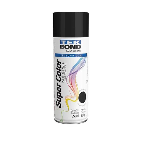 SPRAY TEKBOND NEGRO BRILLANTE 350  ML