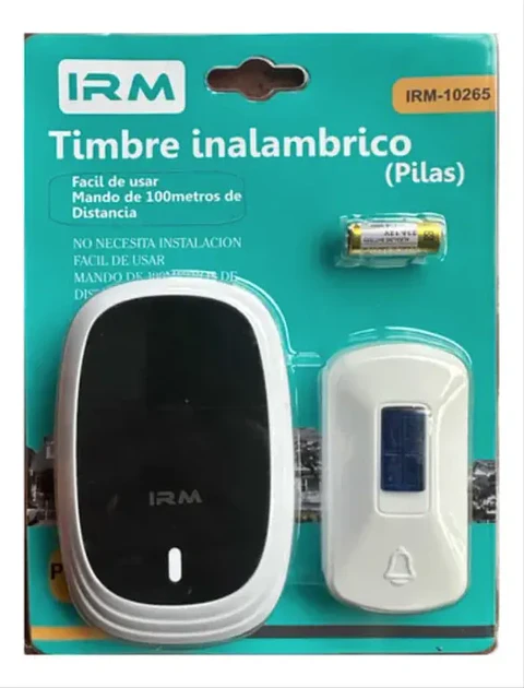 TIMBRE INALAMBRICO A PILAS IRM-10265