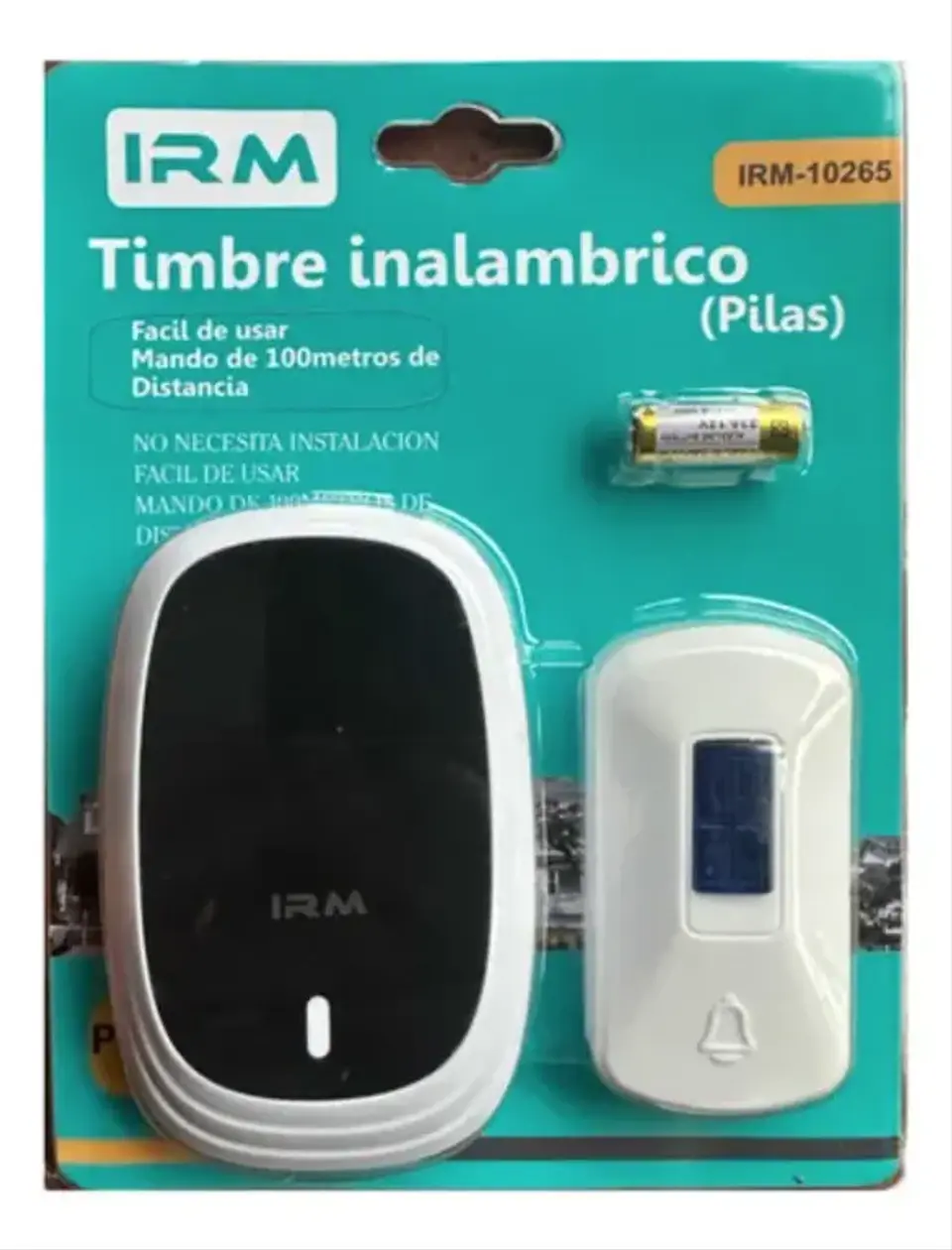 TIMBRE INALAMBRICO A PILAS IRM-10265 1