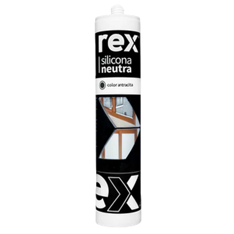 SILICONA REX NEUTRA ANTRACITA 300 ML.30497
