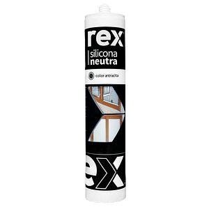 SILICONA REX NEUTRA ANTRACITA 300 ML.30497