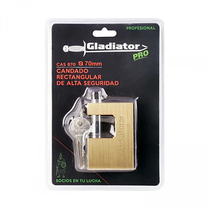 CANDADO SEGURIDAD CORTINA GLADIATOR 70MM CAS870