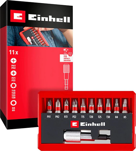 SET DE 11 PUNTAS COMBINADAS EINHELL 118663