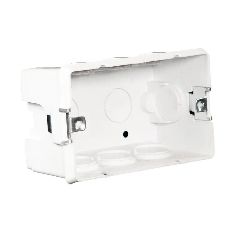 0600CE0501 CAJA ELEC EMB.RECT.BLANCA/GRIS CONCRETO 1