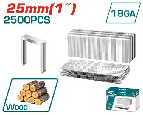 GRAPA TOTAL 5.7X25MM 2500 PCS TAC918252