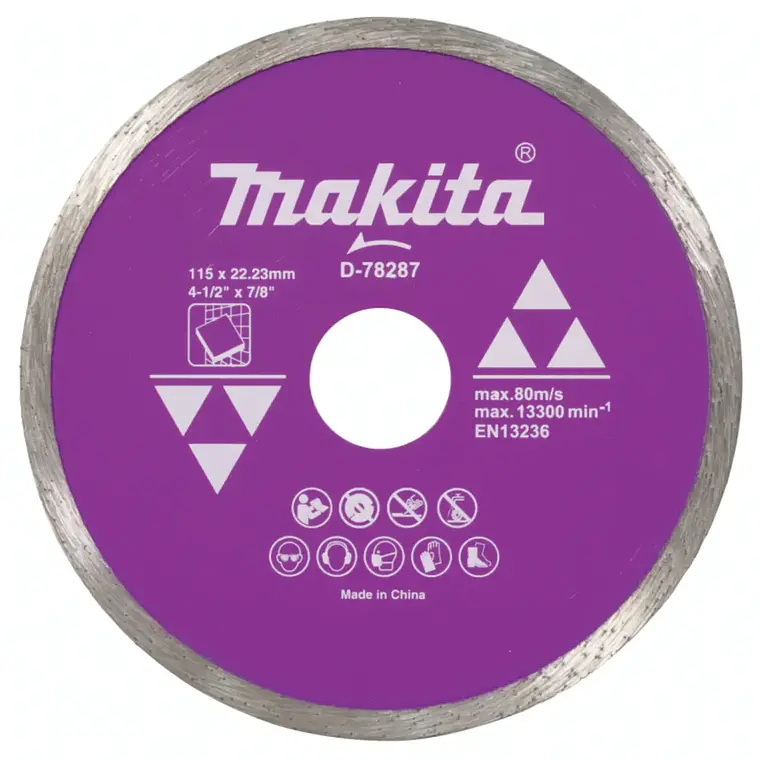 DISCO DIAMANTADO P/PORCELANATO MAKITA 4.1/2 D-78287 1