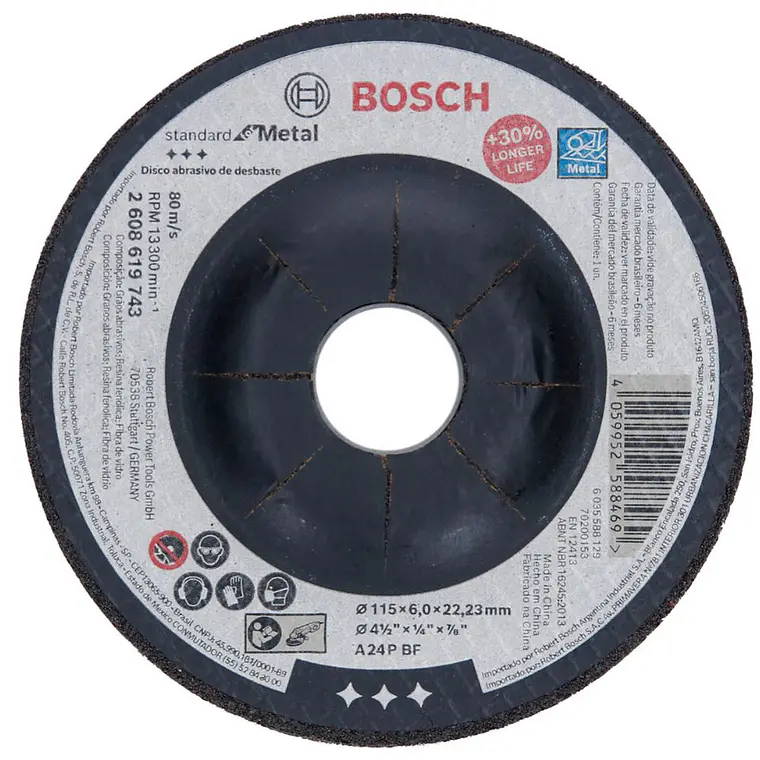 DISCO DESBASTE BOSCH 4.1/2
