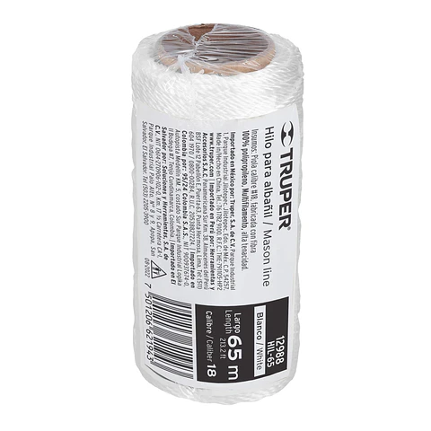LIENZA ALBAÑIL TRUPER ROLLO 65 MT. 1012988